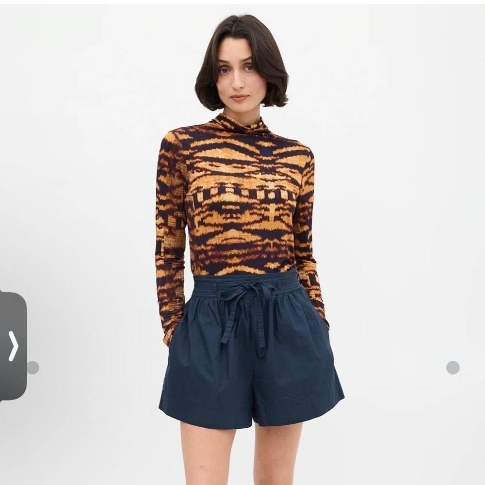 Ulla Johnson Aurelia Long Sleeve mock neck Top - Picture 2 of 8